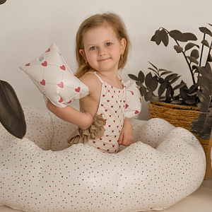 Бассейн надувной Mrs. Ertha "Unique Dots", шоколадная крошка, 90 см